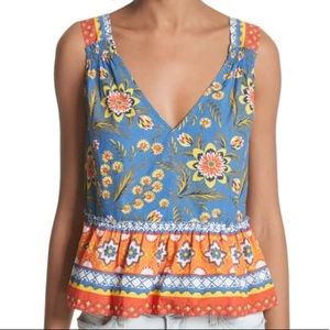 Anthropologie Joie Chinaru Peplum Top